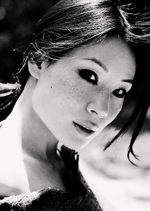 Lucy Liu — Cinematic Black and White Portrait